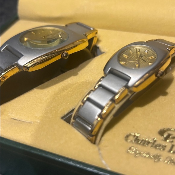 Charles Lasalle Gold and Silver Men's Watch Set new in box - classic minimalist - Picture 2 of 4